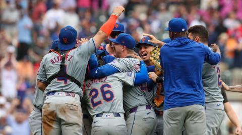 Los Mets celebraron su triunfo.