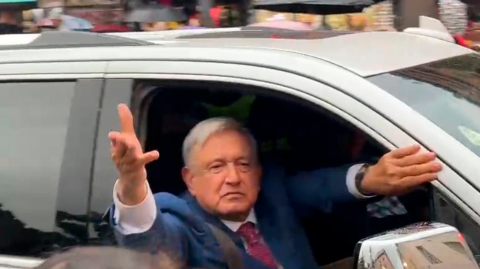 El presidente Andrés Manuel López Obrador dejó Palacio Nacional a unas horas de que termine su sexenio.