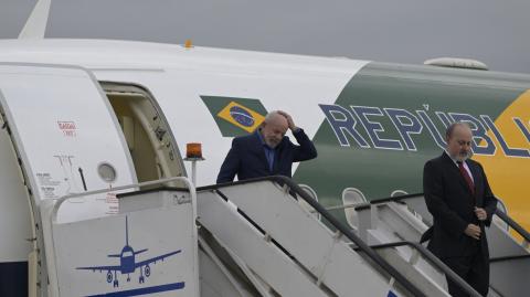 Lula, que viajó a México para asistir a la posesión de la presidenta Claudia Sheinbaum, volaba de vuelta a Brasil.