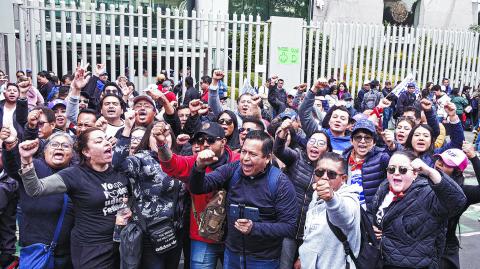 PROTESTAS DE TRABAJADORES DEL PJF EN LA SEDE DEL  CJF DE AVENIDA DE LOS INSURGENTES. PROTESTAS PODER JUDICIAL.