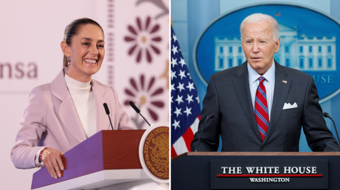 La presidenta de México, Claudia Sheinbaum, conversó este viernes con el presidente de Estados Unidos, Joe Biden.