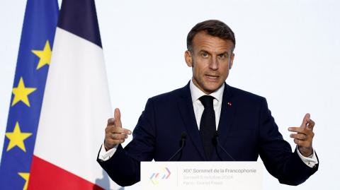 Emmanuel Macron, presidente de Francia.