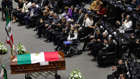 Homenaje luctuoso de Ifigenia Martínez en la Cámara de Diputados.