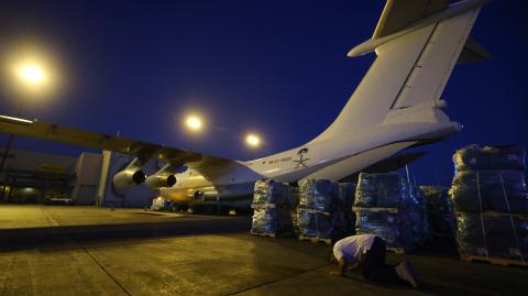 Avión de ayuda humanitaria en Líbano