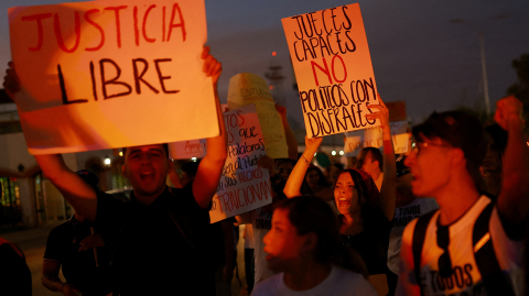 Activistas, trabajadores del Poder Judicial y estudiantes continúan protestando en contra de la Reforma al Poder Judicial.