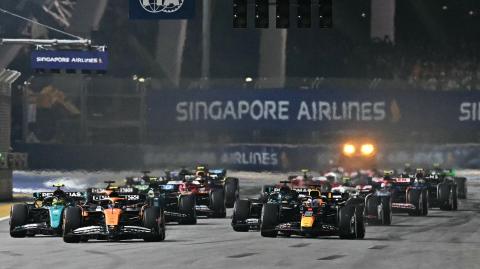 Gran Premio de Singapur de la Fórmula 1. Foto: AFP