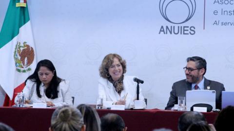 Rosaura Ruiz en Reunión de la ANUIES