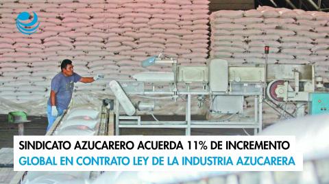 El Sindicato de Trabajadores de la Industria Azucarera y Similares de la República Mexicana logró un acuerdo con los industriales del sector de incremento global de 11% en la revisión del Contrato Ley de la Industria Azucarera, cuyo beneficio alcanzará a todos los trabajadores del sector, entre los que se encuentran los 30,000 sindicalizados. 

Para más información del tema, visita: https://www.eleconomista.com.mx/empresas/sindicato-azucarero-acuerda-11-incremento-global-contrato-ley-industria-azucarera-20241022-731079.html

¡Síguenos en nuestras redes sociales para mantenerte informado!

Twitter: https://twitter.com/eleconomista 
Facebook: https://www.facebook.com/ElEconomista.mx
Instagram: https://www.instagram.com/eleconomistamx
LinkedIn: https://www.linkedin.com/company/el-economista/

#ElEconomista #EETV