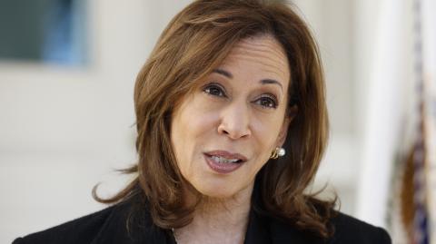 La candidata presidencial demócrata, la vicepresidenta de Estados Unidos, Kamala Harris.