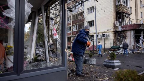 Rusia lanzó este martes un ataque con drones sobre la ciudad de Kiev