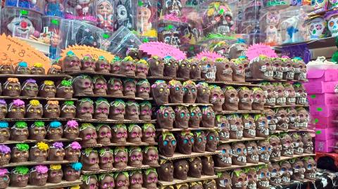 Calavera de chocolate.