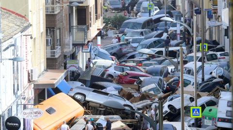 Las inundaciones provocadas por las lluvias torrenciales en la región de Valencia, en el este de España.