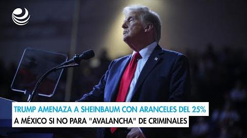 El expresidente y candidato republicano Donald Trump amenazó con imponer aranceles del 25% a México si no frena la entrada de migrantes en la frontera, que calificó de "embestida" de "criminales y "drogas", la víspera de unas elecciones muy reñidas.

Para más información del tema, visita: https://www.eleconomista.com.mx/internacionales/trump-amenaza-sheinbaum-aranceles-25-mexico-embestida-criminales-20241104-732761.html

¡Síguenos en nuestras redes sociales para mantenerte informado!

Twitter: https://twitter.com/eleconomista 
Facebook: https://www.facebook.com/ElEconomista.mx
Instagram: https://www.instagram.com/eleconomistamx
LinkedIn: https://www.linkedin.com/company/el-economista/

#ElEconomista #EETV