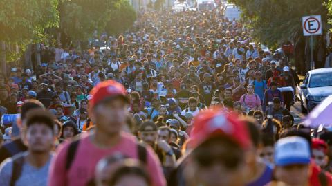 En los últimos años, varias caravanas de migrantes han tomado rumbo a Estados Unidos con el objetivo de llegar en masa a la frontera sur del país norteamericano.