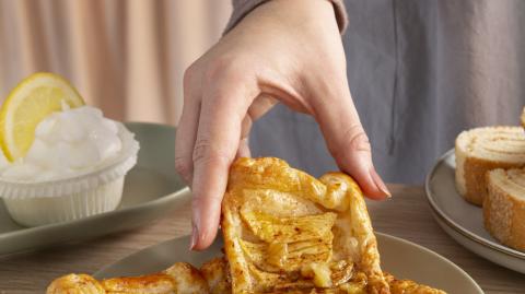 Torrejas de nata caseras.