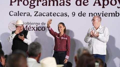 La presidenta Claudia Sheinbaum en Zacatecas