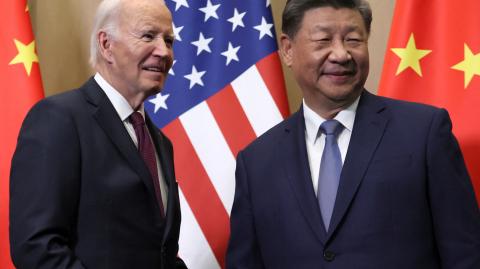 Los presidentes de Estados Unidos y China.