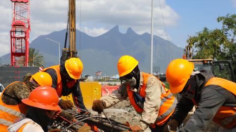 Desarrollo de obra pública en Nuevo León.