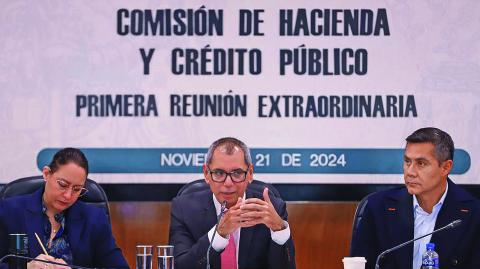 El subsecretario de Hacienda y Crédito Público compareció este jueves en una reunión extraordinaria de la Comisión de Hacienda y Crédito Público de la Cámara de Diputados.