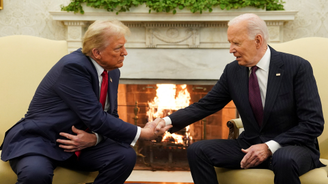 El pasado 13 de noviembre el republicano Donald Trump visitó al presidente de Estados Unidos Joe Biden a la Casa Blanca, tras darse a conocer los resultados de las elecciones presidenciales.