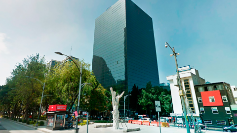 Edificio de la Secretaría de Cultura en el Paseo de la Reforma.