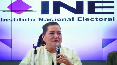 CIUDAD DE MÉXICO, 27NOVIEMBRE2024.- Guadalupe Taddei, consejera presidenta del Instituto Nacional Electoral, durante su conferencia a medios de comunicación en las instalaciones del INE en Tlalpan.
FOTO: ROGELIO MORALES /CUARTOSCURO.COM