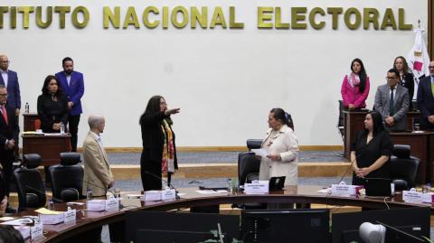 Toma de protesta de Arlett Espino como titular de la Secretaría Ejecutiva.