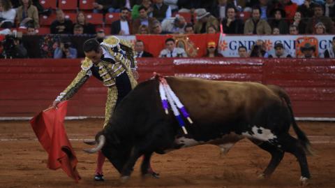 El matador Juan Pablo Sánchez en su participación en la Plaza México