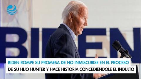 Antes que Biden, Clinton, con su medio hermano, y Trump, con su consuegro, utilizaron el indulto. El apoyo de los estadounidenses al perdón presidencial crece cada año, según las encuestas.

Para más información del tema, visita: https://www.eleconomista.com.mx/internacionales/biden-rompe-promesa-inmiscuirse-proceso-hijo-hunter-y-historia-concediendole-indulto-20241202-736525.html

¡Síguenos en nuestras redes sociales para mantenerte informado!

Twitter: https://twitter.com/eleconomista 
Facebook: https://www.facebook.com/ElEconomista.mx
Instagram: https://www.instagram.com/eleconomistamx
LinkedIn: https://www.linkedin.com/company/el-economista/

#ElEconomista #EETV