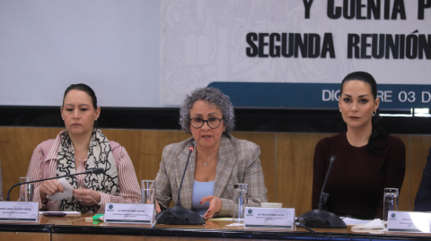 Bertha Gómez Castro, subsecretaria de Egresos de la Secretaría de Hacienda y Crédito Público, compareció ante la Comisión de de Presupuesto y Cuenta Pública de la Cámara de Diputados.