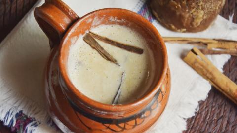 Atole de vainilla.