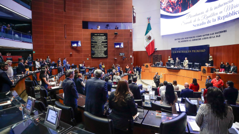 Sesión ordinaria del Pleno del Senado de la República.