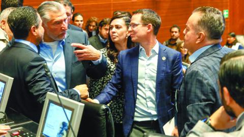 Durante la discusión de ayer hubo confrontaciones entre legisladores de Acción Nacional y Morena. FOTO: CUARTOSCURO.COM