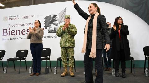 Claudia Sheinbaum de gira por Nuevo Laredo, Tamaulipas.