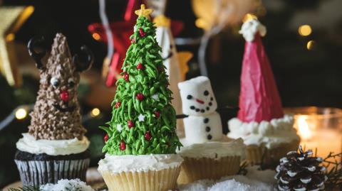 Cupcakes para Navidad.