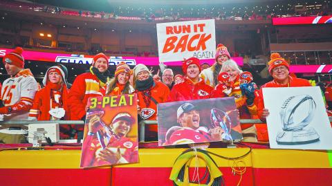 Fans de los Kansas City Chiefs.