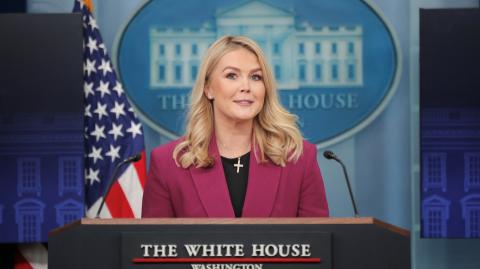 Karoline Leavitt, secretaria de prensa del gobierno de Estados Unidos.