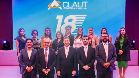 Integrantes del Clúster Automotriz de Nuevo León (CLAUT).