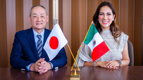 La gobernadora de Guanajuato, Libia Dennise García, se reunió el miércoles pasado Masafumi Kishida, presidente de Senyo Co.