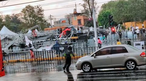 El accidente de este martes se registró en una explanada contigua a la alcaldía del distrito Gustavo A. Madero.