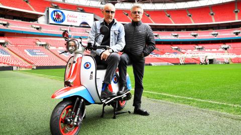 Roger Daltrey y Pete Townshend de The Who en el Estadio Wembley en 2019. Foto: Reuters