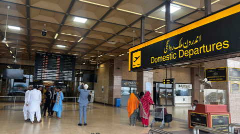 Aeropuerto en India.
