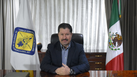 Moisés Ramos, presidente de la Unión de Comerciantes del Mercado de Abastos.