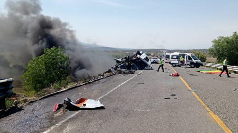 Accidente carretero en autopista de Puebla.