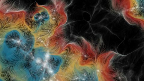 Una representación de la materia perdida en el universo. Foto: Reuters