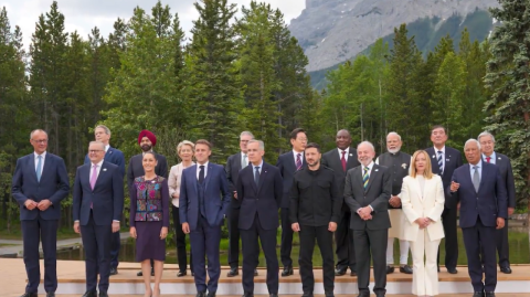 La presidenta Claudia Sheinbaum propuso ante el G7 una cumbre conjunta con la CELAC para fortalecer la cooperación internacional, fomentar el desarrollo económico y construir una paz duradera.