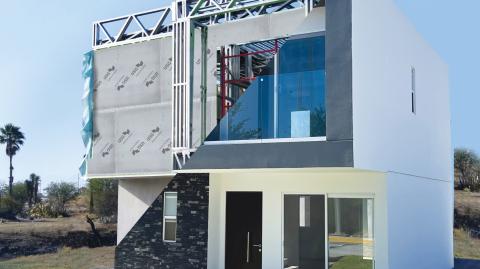 Casa construida bajo el esquema USG Structo-Steel