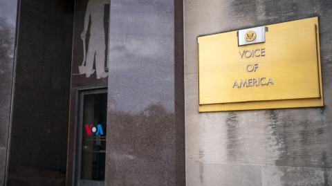 Oficina de Voice of America en Washington, D.C. Foto: AFP