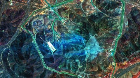 FILE PHOTO: A satellite view shows an overview of Fordow underground complex, after the U.S. struck the underground nuclear facility, near Qom, Iran June 22, 2025.     MAXAR TECHNOLOGIES/Handout via REUTERS    THIS IMAGE HAS BEEN SUPPLIED BY A THIRD PARTY. NO RESALES. NO ARCHIVES. MANDATORY CREDIT. DO NOT OBSCURE LOGO./File Photo
