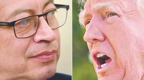 Los presidentes Gustavo Petro y Donald Trump han mostrado diferencias en varias ocasiones. Foto: AFP